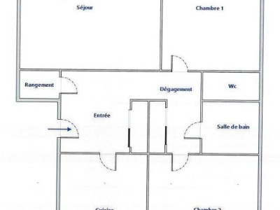 APPARTEMENT T3 A LOUER - LYON 8EME ARRONDISSEMENT - 76,07 m2 - 950 € charges comprises par mois