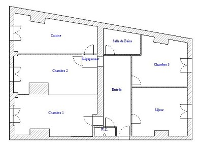APPARTEMENT T4 A LOUER - LYON 7EME ARRONDISSEMENT Stalingrad - 103.43 m2 - 1595€ charges comprises par mois