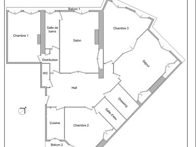 APPARTEMENT T5 A LOUER - LYON 6EME ARRONDISSEMENT Jules Ferry - 142.85 m2 - 2945€ charges comprises par mois
