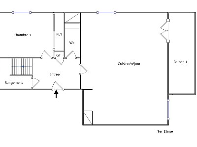 APPARTEMENT T4 A LOUER - LYON 9EME ARRONDISSEMENT Le Plateau - 81.43 m2 - 1�300�&euro; charges comprises par mois