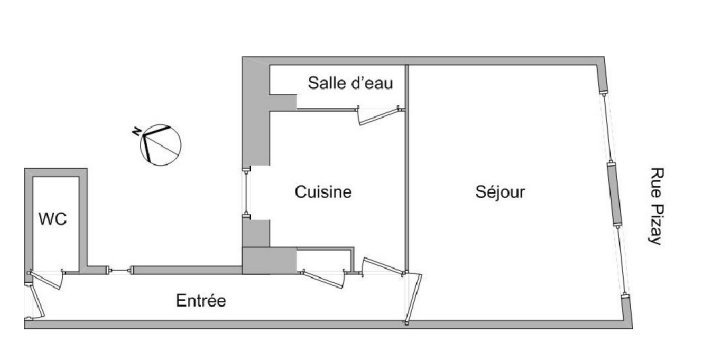STUDIO A LOUER - LYON 1ER ARRONDISSEMENT Terreaux-Bat-d-Argent - 34.63 m2 - 550 &euro; charges comprises par mois