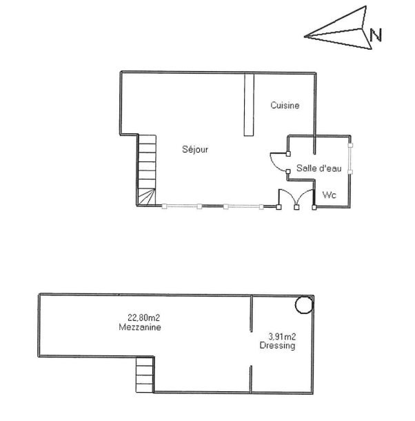 STUDIO A LOUER - LYON 1ER ARRONDISSEMENT Annonciade-Saint-Benoit - 34.2 m2 - 833 &euro; charges comprises par mois