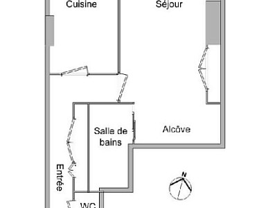 STUDIO A LOUER - LYON 1ER ARRONDISSEMENT Normale-Chartreux - 44.38 m2 - 669 € charges comprises par mois