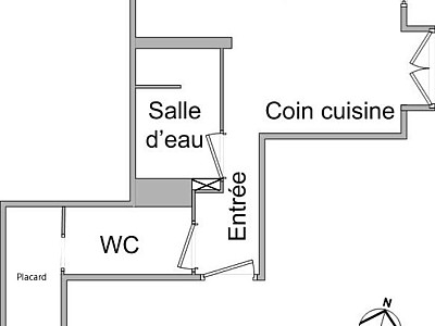STUDIO A LOUER - LYON 3EME ARRONDISSEMENT Jussieu - 23.72 m2 - 544,89€ charges comprises par mois