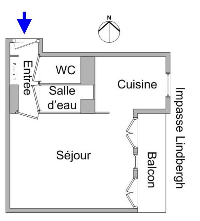 STUDIO A LOUER - LYON 3EME ARRONDISSEMENT Monchat-Bonnand - 27.39 m2 - 565 &euro; charges comprises par mois