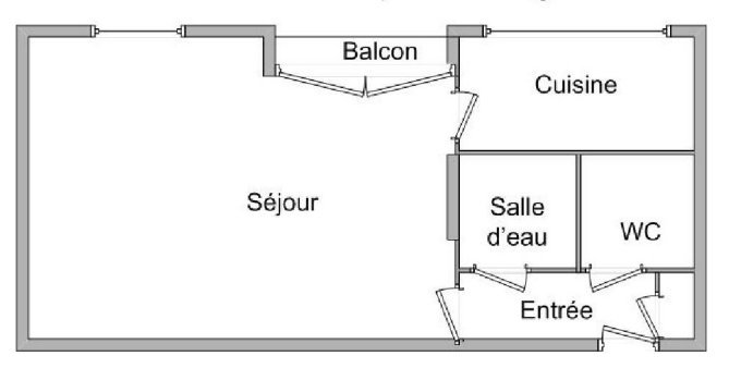 STUDIO A LOUER - LYON 3EME ARRONDISSEMENT Monchat-Bonnand - 27.02 m2 - 610 &euro; charges comprises par mois