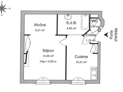 STUDIO A LOUER - VILLEURBANNE - 36.85 m2 - 700 € charges comprises par mois