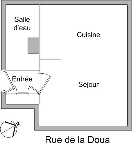 STUDIO A LOUER - VILLEURBANNE Onze-Novembre - 28.22 m2 - 621�&euro; charges comprises par mois