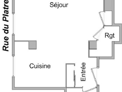 APPARTEMENT T1 A LOUER - LYON 1ER ARRONDISSEMENT - 50,82 m2 - 790 € charges comprises par mois