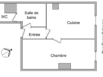 APPARTEMENT T1 A LOUER - LYON 9EME ARRONDISSEMENT VAISE - 32,76 m2 - 471 € charges comprises par mois