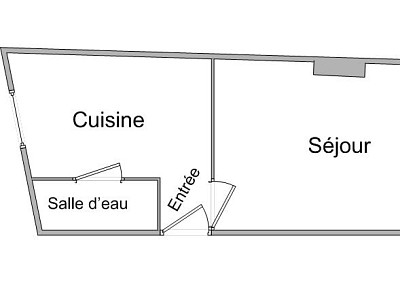 APPARTEMENT T1 - TASSIN LA DEMI LUNE - 28,18 m2 - LOUÉ