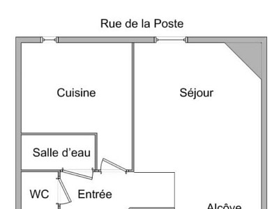 APPARTEMENT T1 A LOUER - VILLEURBANNE - 31,6 m2 - 450 € charges comprises par mois