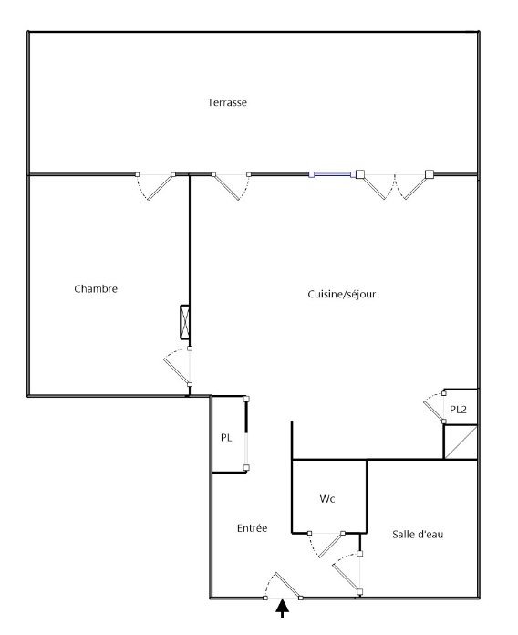 APPARTEMENT T2 A LOUER - COLLONGES AU MONT D OR - 50.6 m2 - 855�&euro; charges comprises par mois