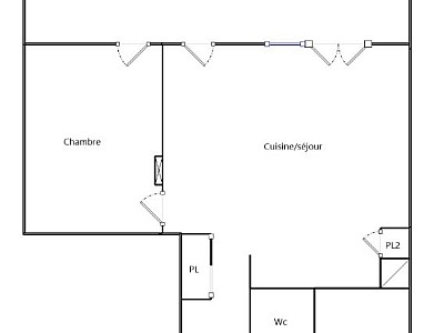APPARTEMENT T2 A LOUER - COLLONGES AU MONT D OR - 50.6 m2 - 855 € charges comprises par mois