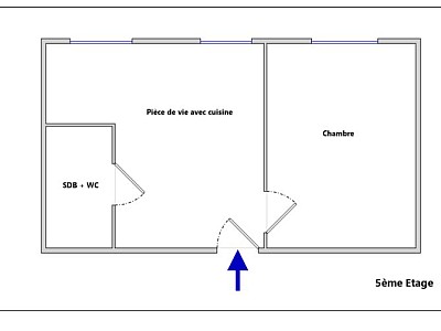 APPARTEMENT T2 A LOUER - LYON 2EME ARRONDISSEMENT La Bourse-Grenette - 21.82 m2 - 695 € charges comprises par mois