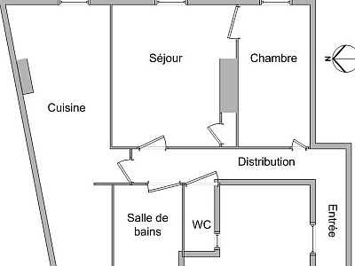 APPARTEMENT T2 A LOUER - LYON 3EME ARRONDISSEMENT Paul Bert-Maisons Neuves - 47.62 m2 - 673�&euro; charges comprises par mois