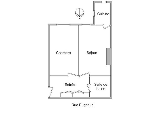 APPARTEMENT T2 A LOUER - LYON 6EME ARRONDISSEMENT Edgard Quinet - 34.39 m2 - 605�&euro; charges comprises par mois