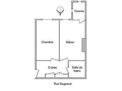 APPARTEMENT T2 A LOUER - LYON 6EME ARRONDISSEMENT Edgard Quinet - 34.39 m2 - 605�&euro; charges comprises par mois