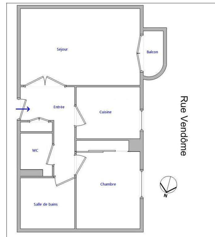 APPARTEMENT T2 A LOUER - LYON 6EME ARRONDISSEMENT l Helvetie - 52.83 m2 - 900 &euro; charges comprises par mois