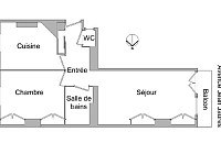 APPARTEMENT T2 A LOUER - LYON 7EME ARRONDISSEMENT Domer - 54.79 m2 - 840 € charges comprises par mois