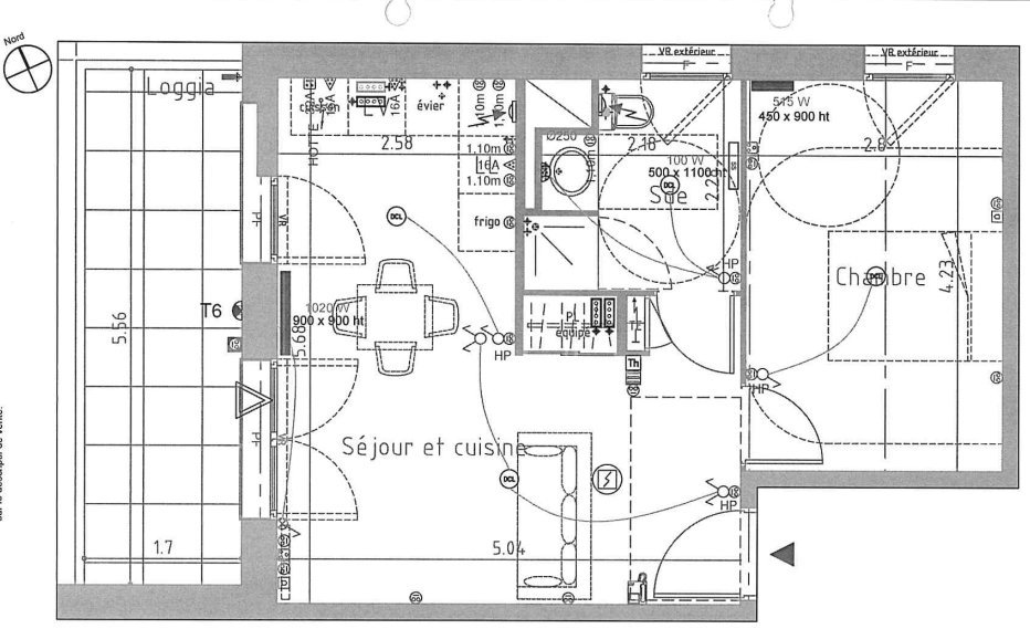 APPARTEMENT T2 A LOUER - LYON 8EME ARRONDISSEMENT Marius Berliet Sud - 39.17 m2 - 720�&euro; charges comprises par mois