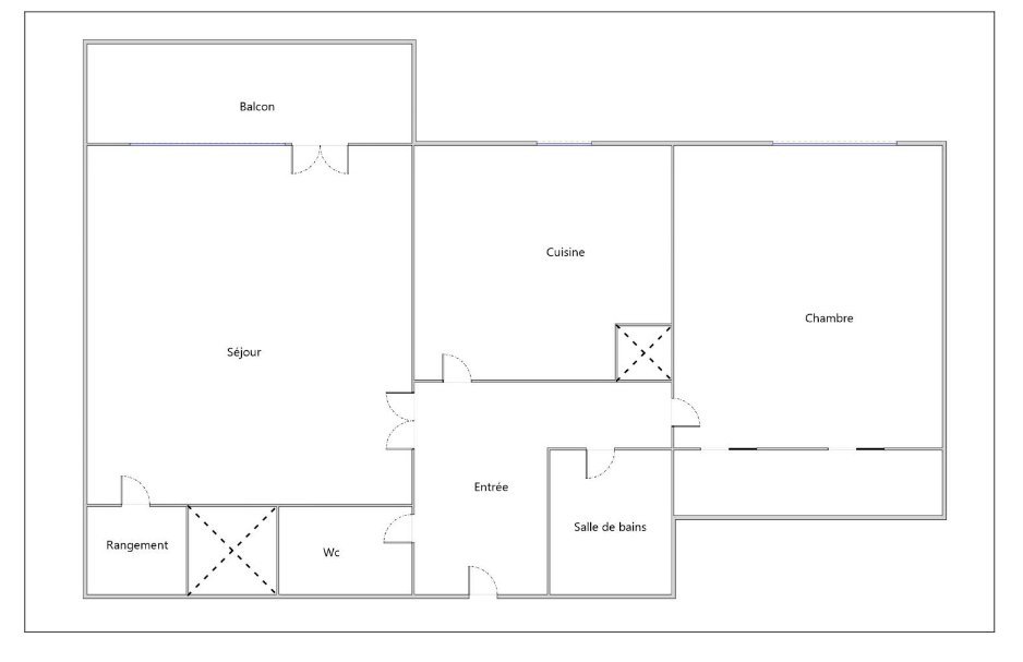 APPARTEMENT T2 A LOUER - LYON 8EME ARRONDISSEMENT Colbert - 52.35 m2 - 970 &euro; charges comprises par mois
