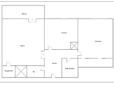 APPARTEMENT T2 A LOUER - LYON 8EME ARRONDISSEMENT Colbert - 52.35 m2 - 970 € charges comprises par mois