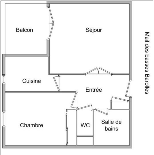 APPARTEMENT T2 A LOUER - ST GENIS LAVAL Basses-Barolles - 46.73 m2 - 700 &euro; charges comprises par mois