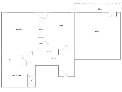 APPARTEMENT T2 A LOUER - VILLEURBANNE Gratte-Ciel-Est - 59.13 m2 - 940 € charges comprises par mois