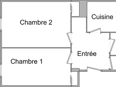 APPARTEMENT T2 A LOUER - VILLEURBANNE - 45,48 m2 - 645 € charges comprises par mois