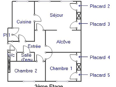 APPARTEMENT T3 A LOUER - LYON 2EME ARRONDISSEMENT Rambaud-Seguin - 71.37 m2 - 1 017 &euro; charges comprises par mois