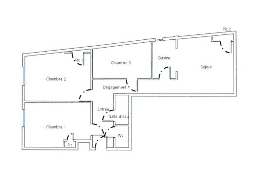 APPARTEMENT T3 A LOUER - LYON 2EME ARRONDISSEMENT Rambaud-Seguin - 66.26 m2 - 1 103 &euro; charges comprises par mois