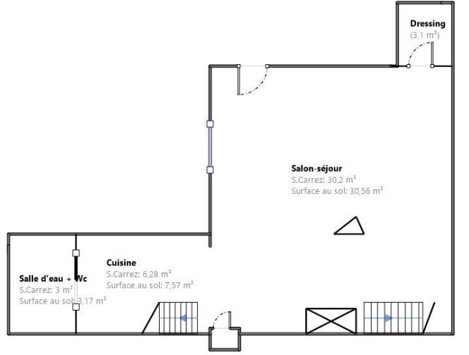 APPARTEMENT T3 A LOUER - LYON 2EME ARRONDISSEMENT Bellecour-Sala - 65.03 m2 - 1 250 &euro; charges comprises par mois