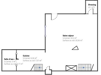 APPARTEMENT T3 A LOUER - LYON 2EME ARRONDISSEMENT Bellecour-Sala - 65.03 m2 - 1 250 &euro; charges comprises par mois