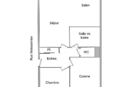 APPARTEMENT T3 A LOUER - LYON 3EME ARRONDISSEMENT VILLETTE - 60,27 m2 - 800 € charges comprises par mois