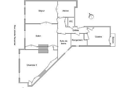 APPARTEMENT T3 A LOUER - LYON 6EME ARRONDISSEMENT Jules Ferry - 92.84 m2 - 1 465 € charges comprises par mois