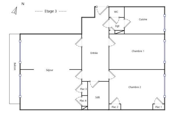 APPARTEMENT T3 A LOUER - LYON 6EME ARRONDISSEMENT l Helvetie - 90.25 m2 - 1 730 &euro; charges comprises par mois