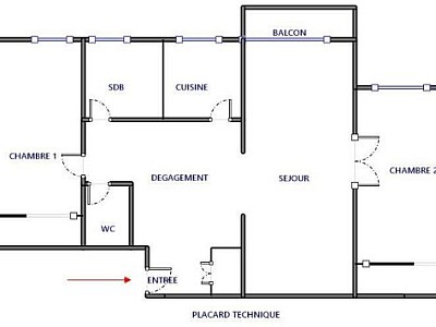 APPARTEMENT T3 A LOUER - LYON 6EME ARRONDISSEMENT Edgard Quinet - 65.45 m2 - 2 493,47 &euro; charges comprises par mois