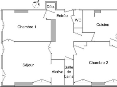 APPARTEMENT T3 A LOUER - LYON 6EME ARRONDISSEMENT - 113,48 m2 - 1711 € charges comprises par mois