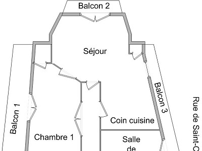 APPARTEMENT T3 A LOUER - LYON 9EME ARRONDISSEMENT VAISE - 61,12 m2 - 830 € charges comprises par mois