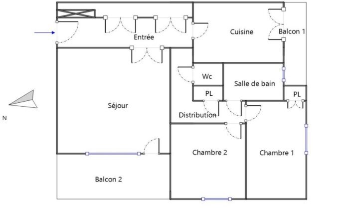 APPARTEMENT T3 A LOUER - ST GENIS LAVAL Moly - 74.12 m2 - 920�&euro; charges comprises par mois