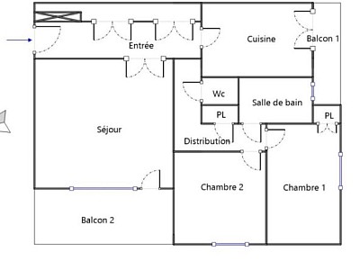APPARTEMENT T3 A LOUER - ST GENIS LAVAL Moly - 74.12 m2 - 920�&euro; charges comprises par mois