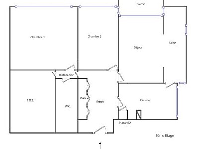 APPARTEMENT T4 A LOUER - CALUIRE ET CUIRE Montessuy-Ouest - 94.56 m2 - 1 277 &euro; charges comprises par mois