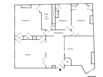 APPARTEMENT T4 A LOUER - LYON 2EME ARRONDISSEMENT AINAY - 123.35 m2 - 1848 € charges comprises par mois