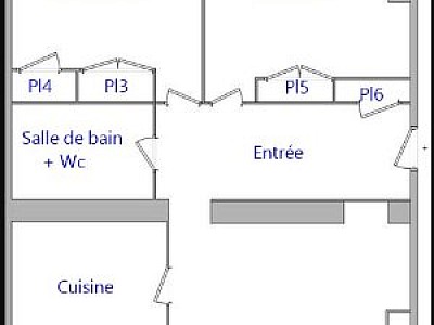 APPARTEMENT T4 A LOUER - LYON 2EME ARRONDISSEMENT Carnot-Charite - 123.17 m2 - 1860€ charges comprises par mois