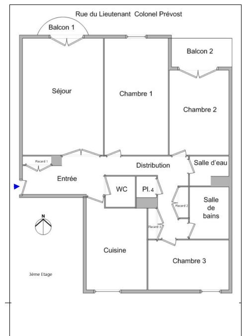 APPARTEMENT T4 A LOUER - LYON 6EME ARRONDISSEMENT l Helvetie - 95.66 m2 - 1 700 &euro; charges comprises par mois
