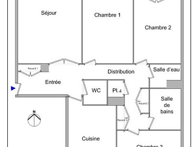 APPARTEMENT T4 A LOUER - LYON 6EME ARRONDISSEMENT l Helvetie - 95.66 m2 - 1 700 &euro; charges comprises par mois