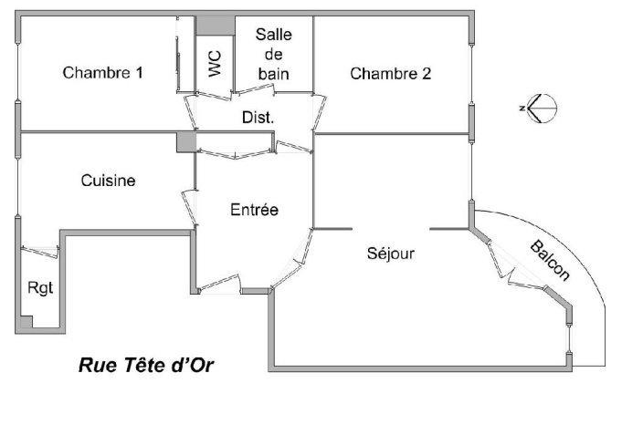APPARTEMENT T4 A LOUER - LYON 6EME ARRONDISSEMENT Vauban - 92.47 m2 - 1 695 &euro; charges comprises par mois