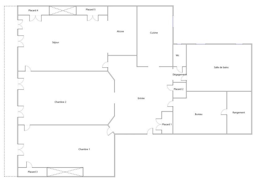 APPARTEMENT T4 A LOUER - LYON 6EME ARRONDISSEMENT Puvis de Chavannes - 91.29 m2 - 1 095 &euro; charges comprises par mois