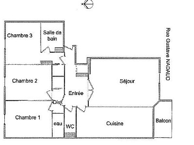 APPARTEMENT T4 A LOUER - LYON 7EME ARRONDISSEMENT Yves Farges - 86.92 m2 - 1210€ charges comprises par mois